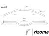 Motocyklová řídítka RIZOMA grip 22mm/ uchycení 29mm/72cm, modrá